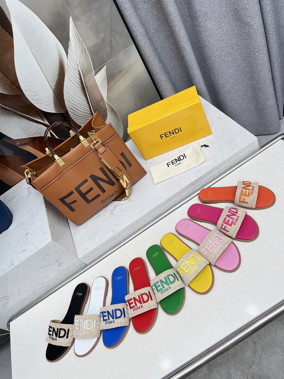 Fendi Summer Slides: Genuine Leather, Comfortable & Fashionable Sandals 10 i1744446309042 3862 0 8