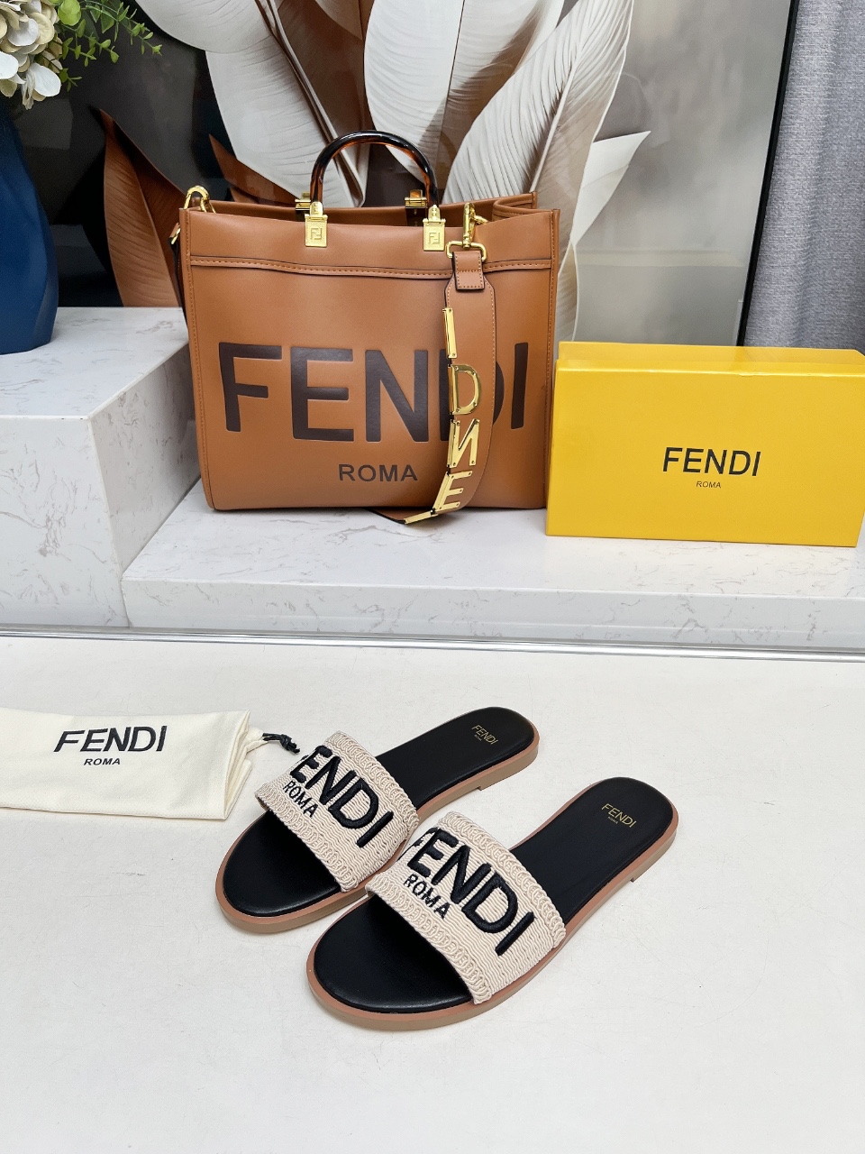 Fendi Summer Slides: Genuine Leather, Comfortable & Fashionable Sandals 4 i1744446310847 5005 0 2