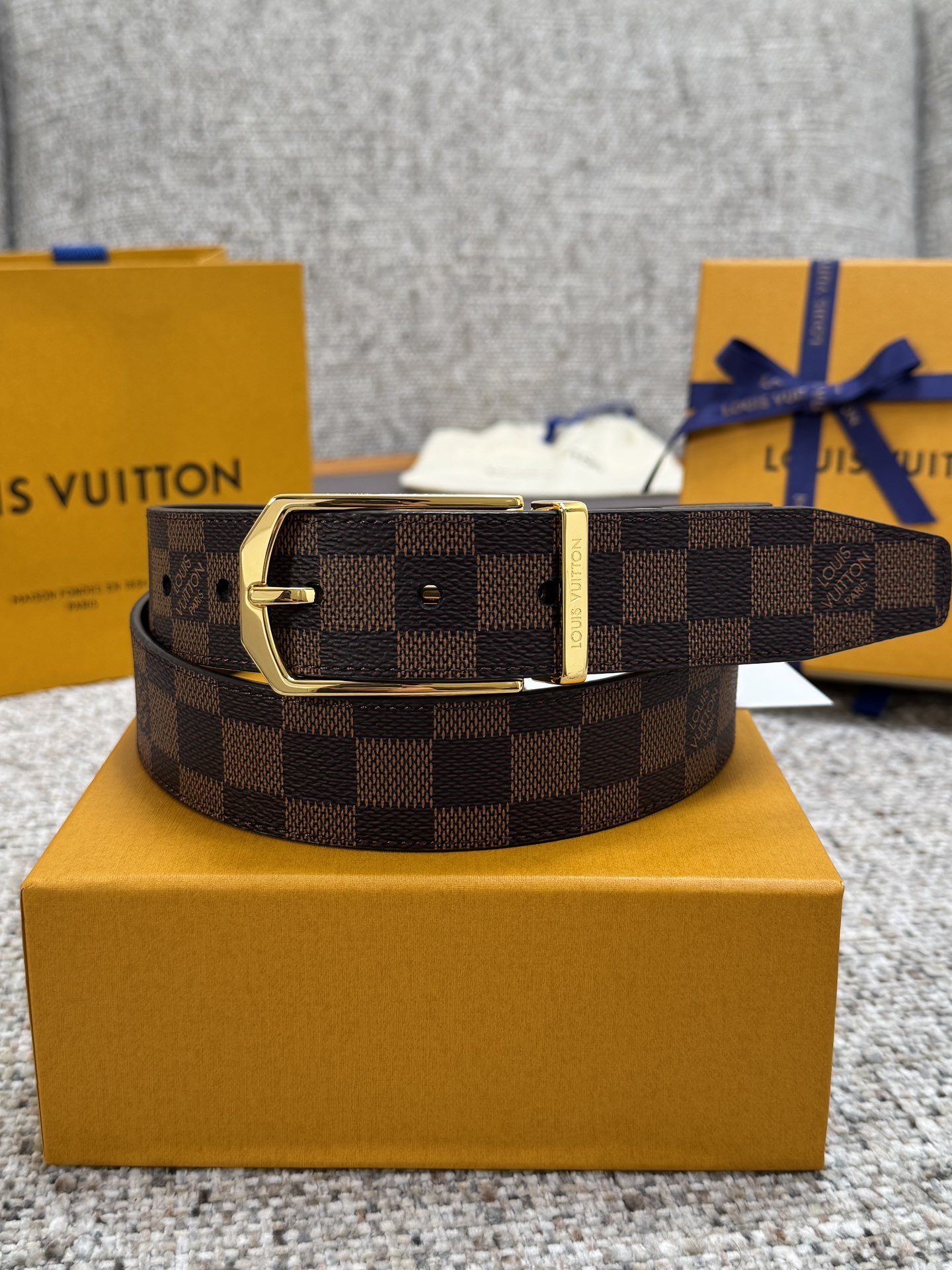 LV Style Brown Men's Belts Lookbook Reference image 1