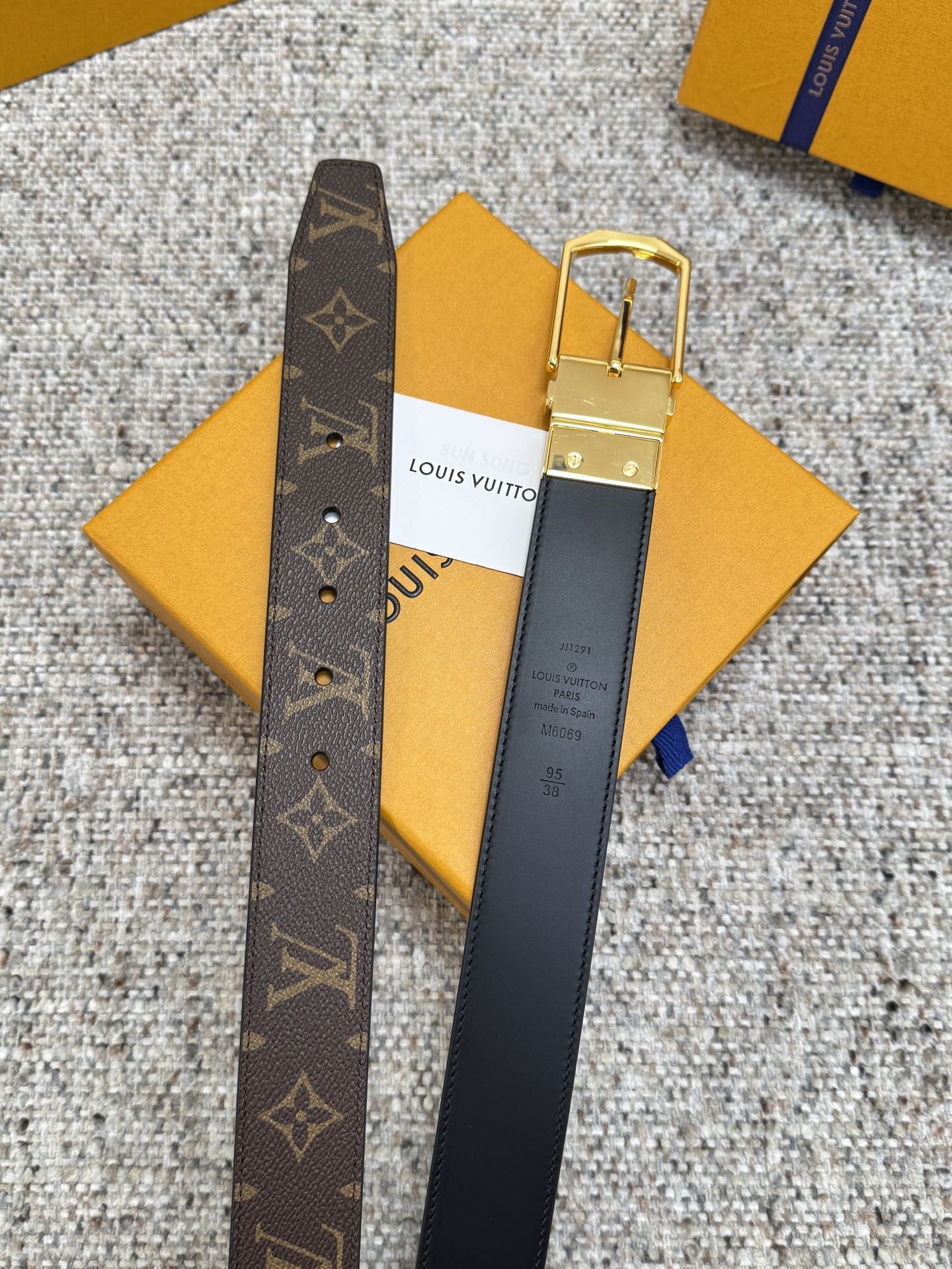 LV Style Men's Belts Men's Belts Men's Belt detail image 7 from source 766529