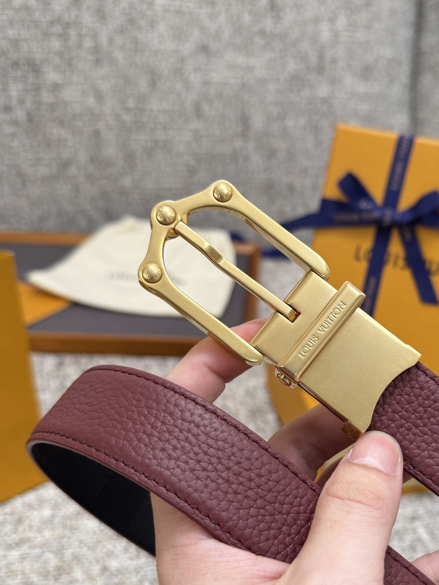  Louis Vuitton LV腰带 FROG双面腰带系列 原厂五金 精致手工绘边 柔软舒适 宽3.0 P190