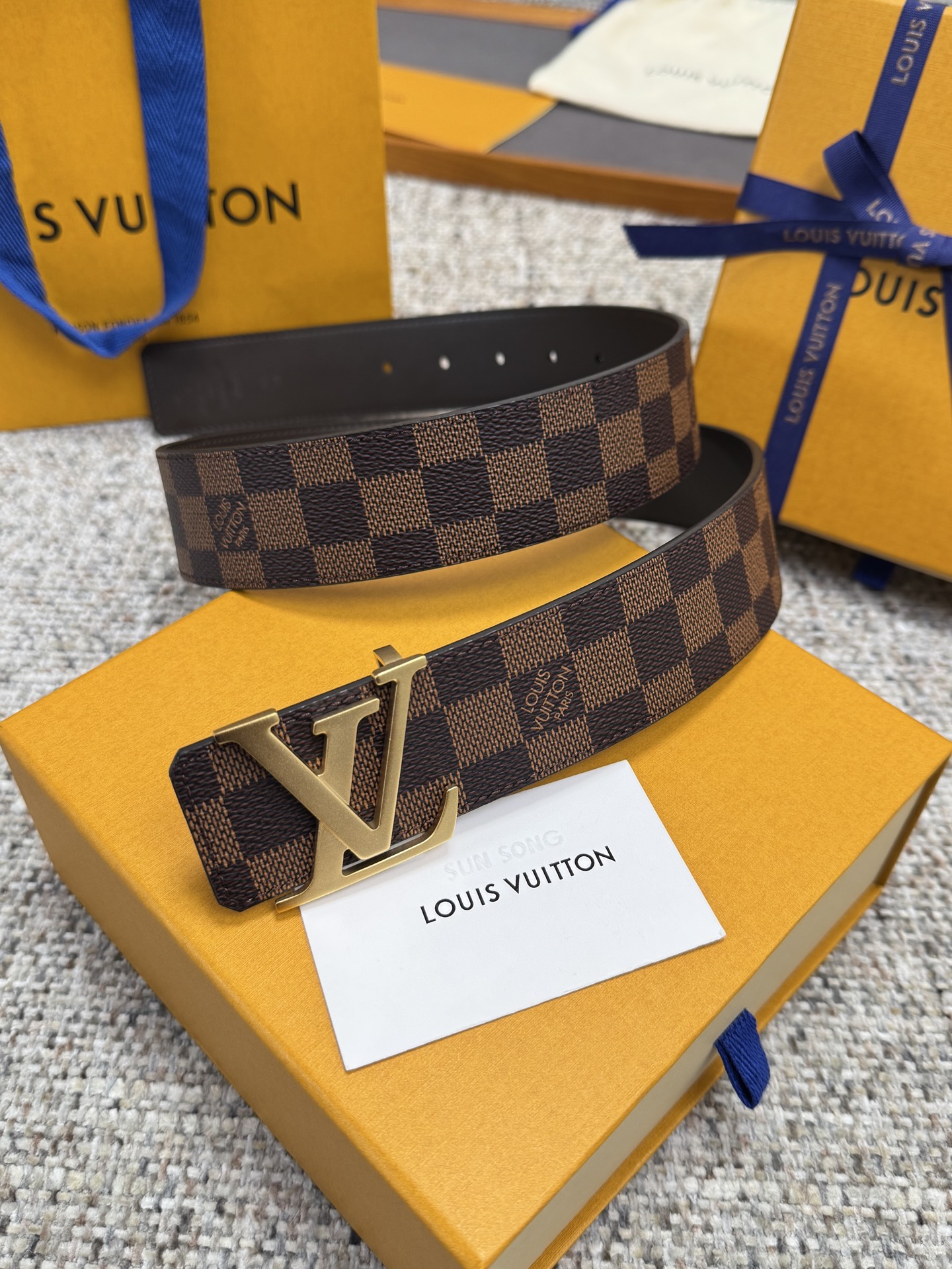 LV Style Brown Men's Belts Men's Belts Men's Belt detail image 8 from source 766520