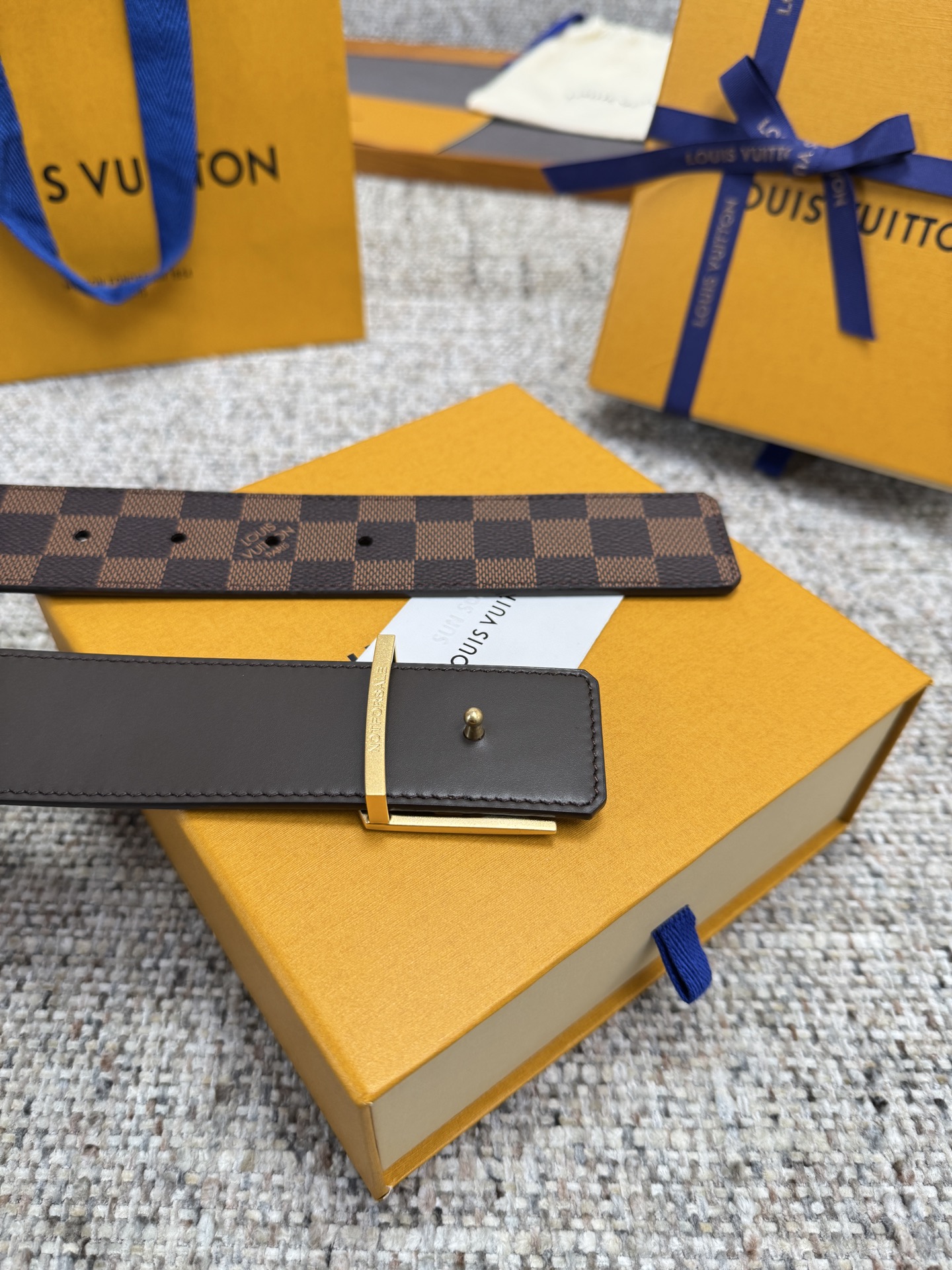 LV Style Brown Men's Belts Men's Belts Men's Belt detail image 7 from source 766520