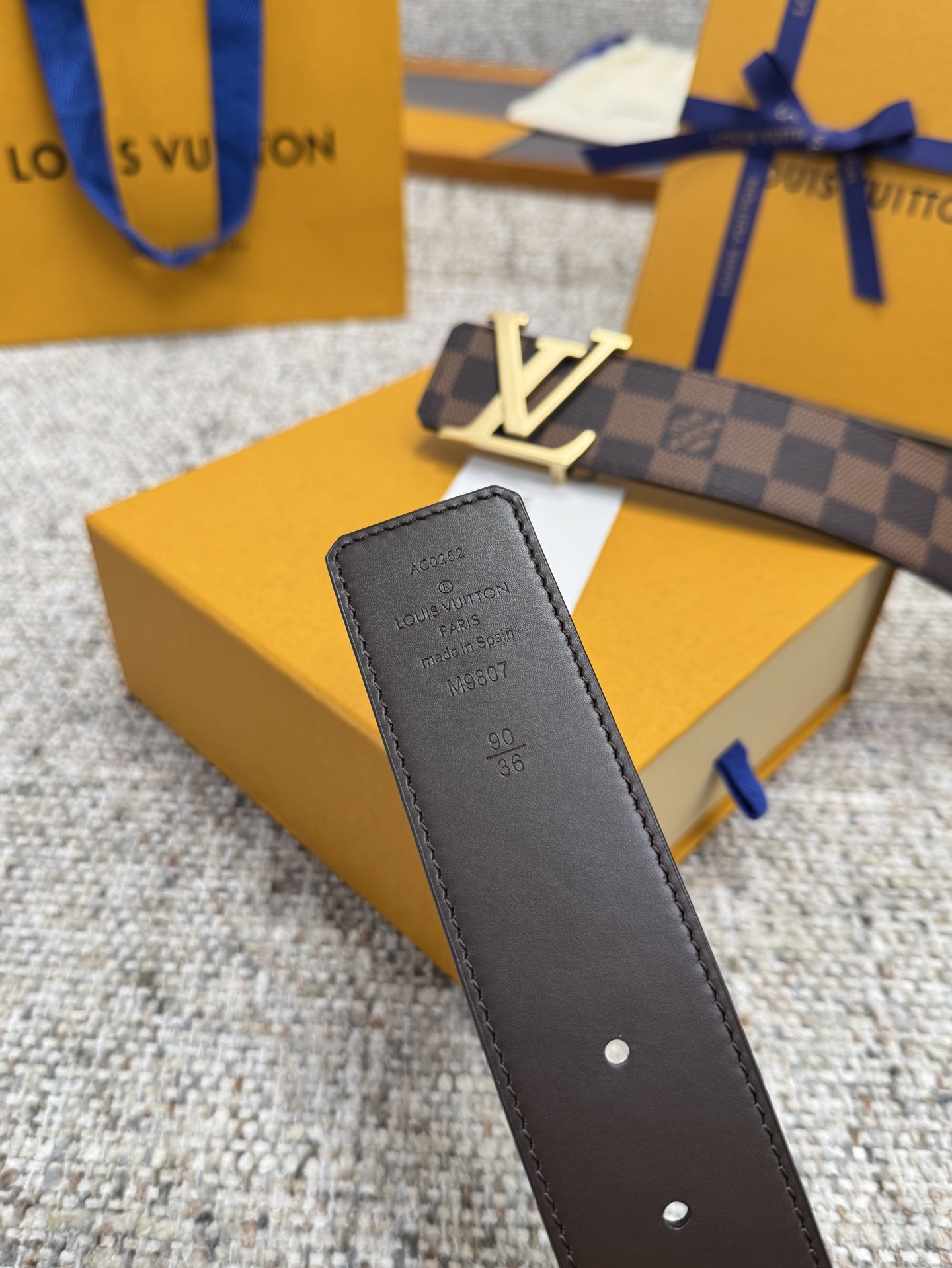 LV Style Brown Men's Belts Men's Belts Men's Belt detail image 6 from source 766520