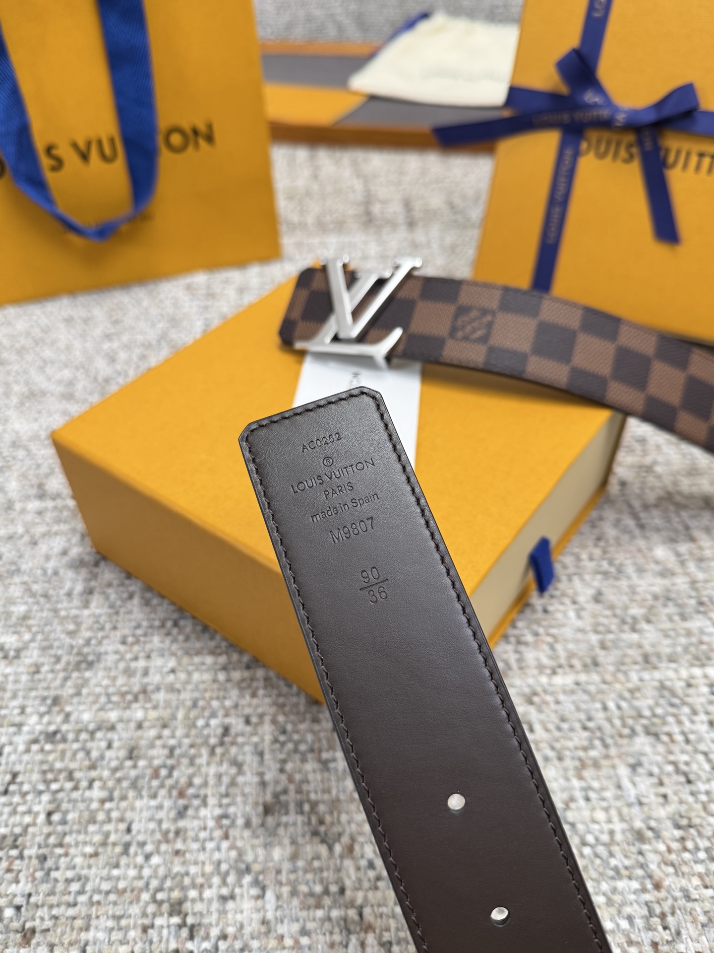 LV Style Brown Men's Belts Men's Belts Men's Belt detail image 6 from source 766521