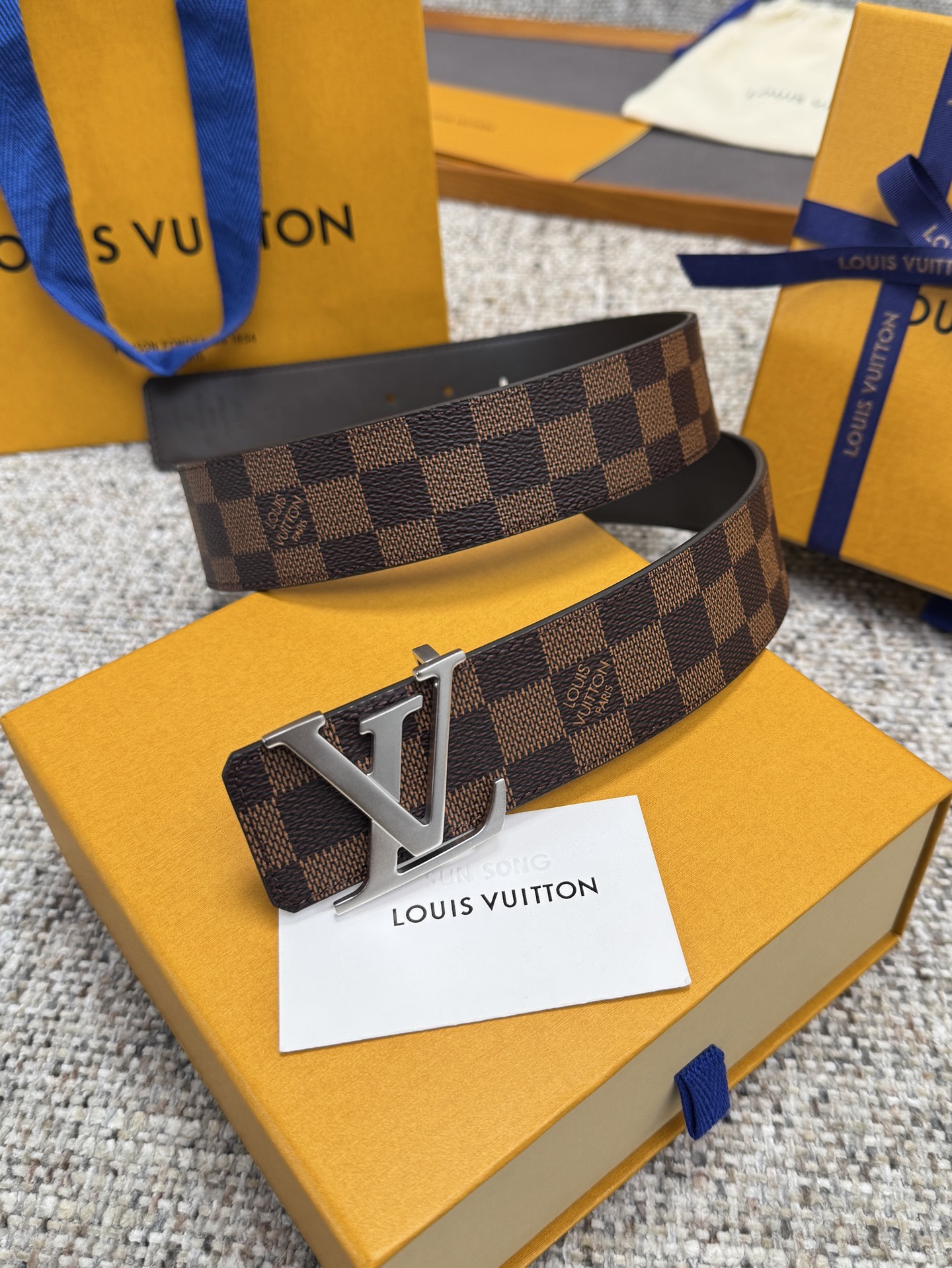 LV Style Brown Men's Belts Men's Belts Men's Belt detail image 8 from source 766521