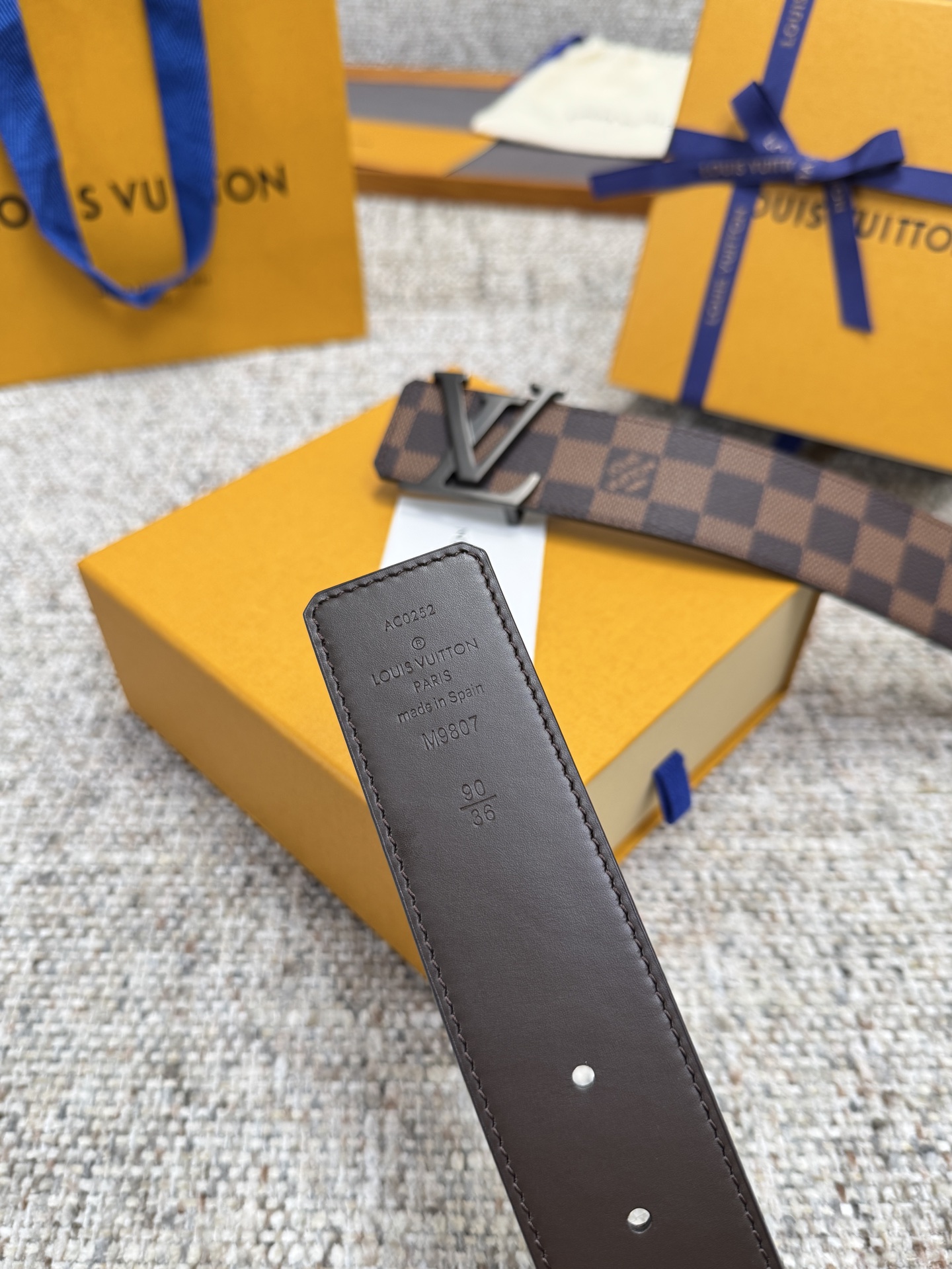 LV Style Brown Men's Belts Men's Belts Men's Belt detail image 6 from source 766522