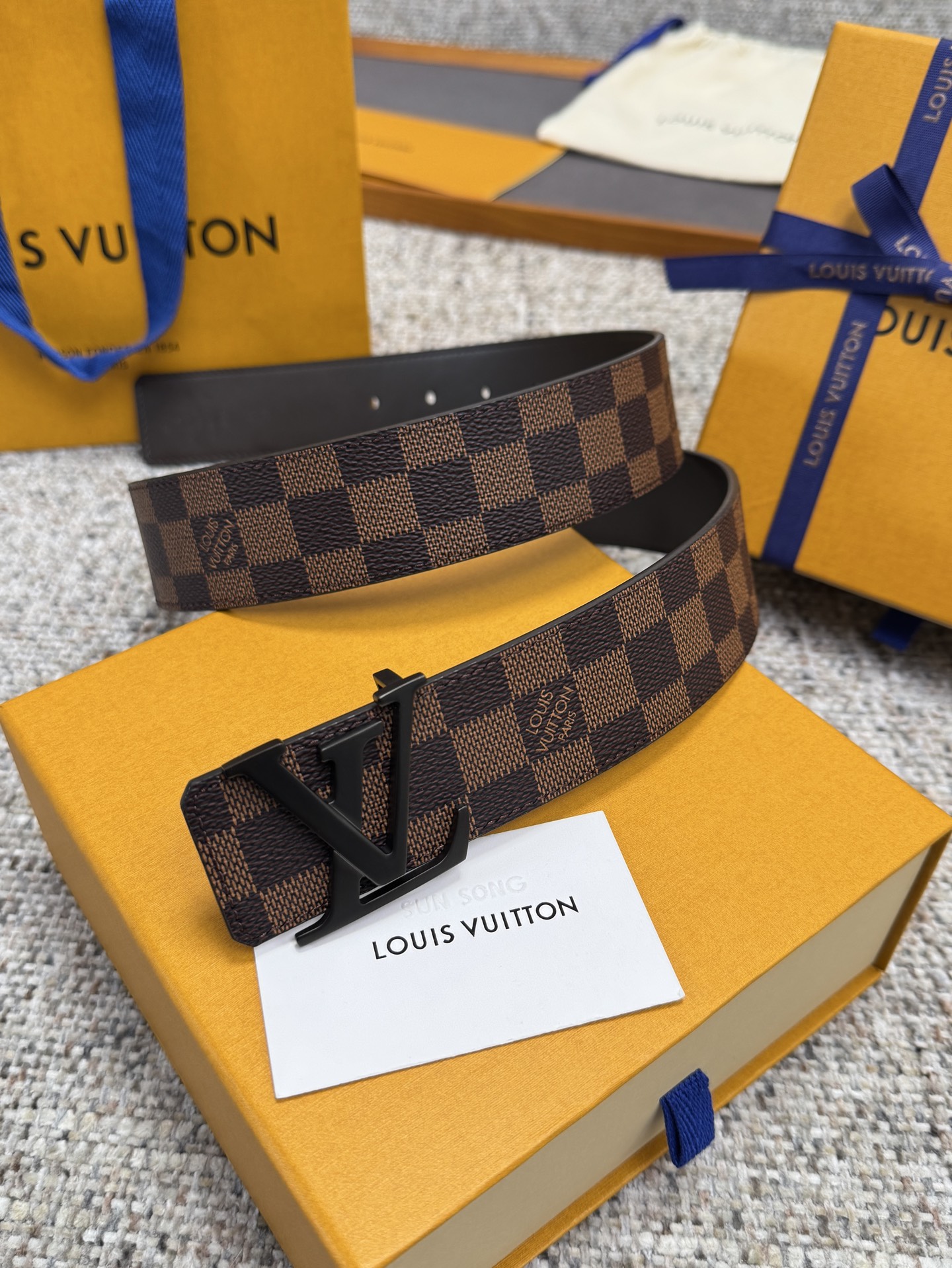LV Style Brown Men's Belts Men's Belts Men's Belt detail image 8 from source 766522