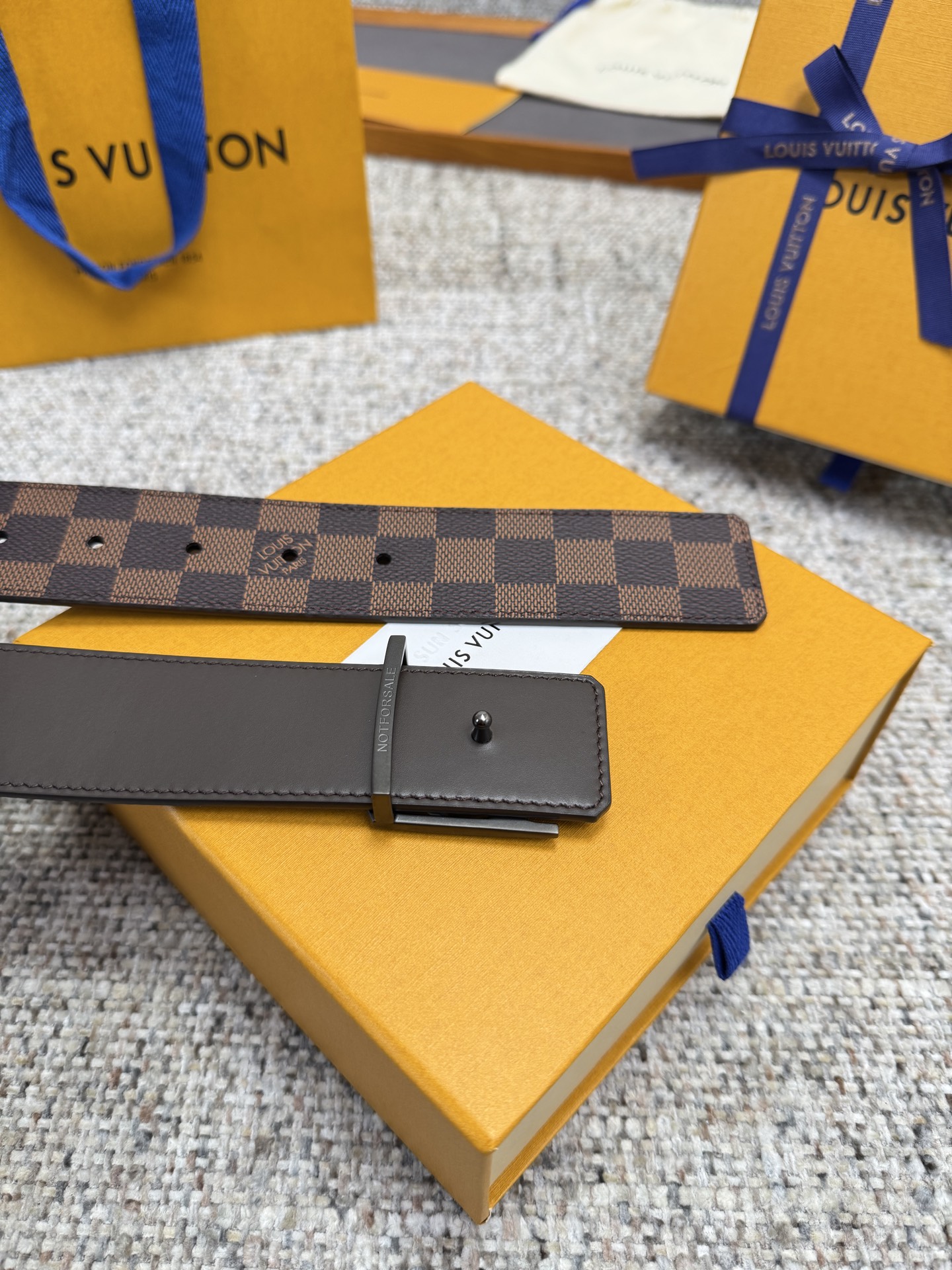 LV Style Brown Men's Belts Men's Belts Men's Belt detail image 7 from source 766522