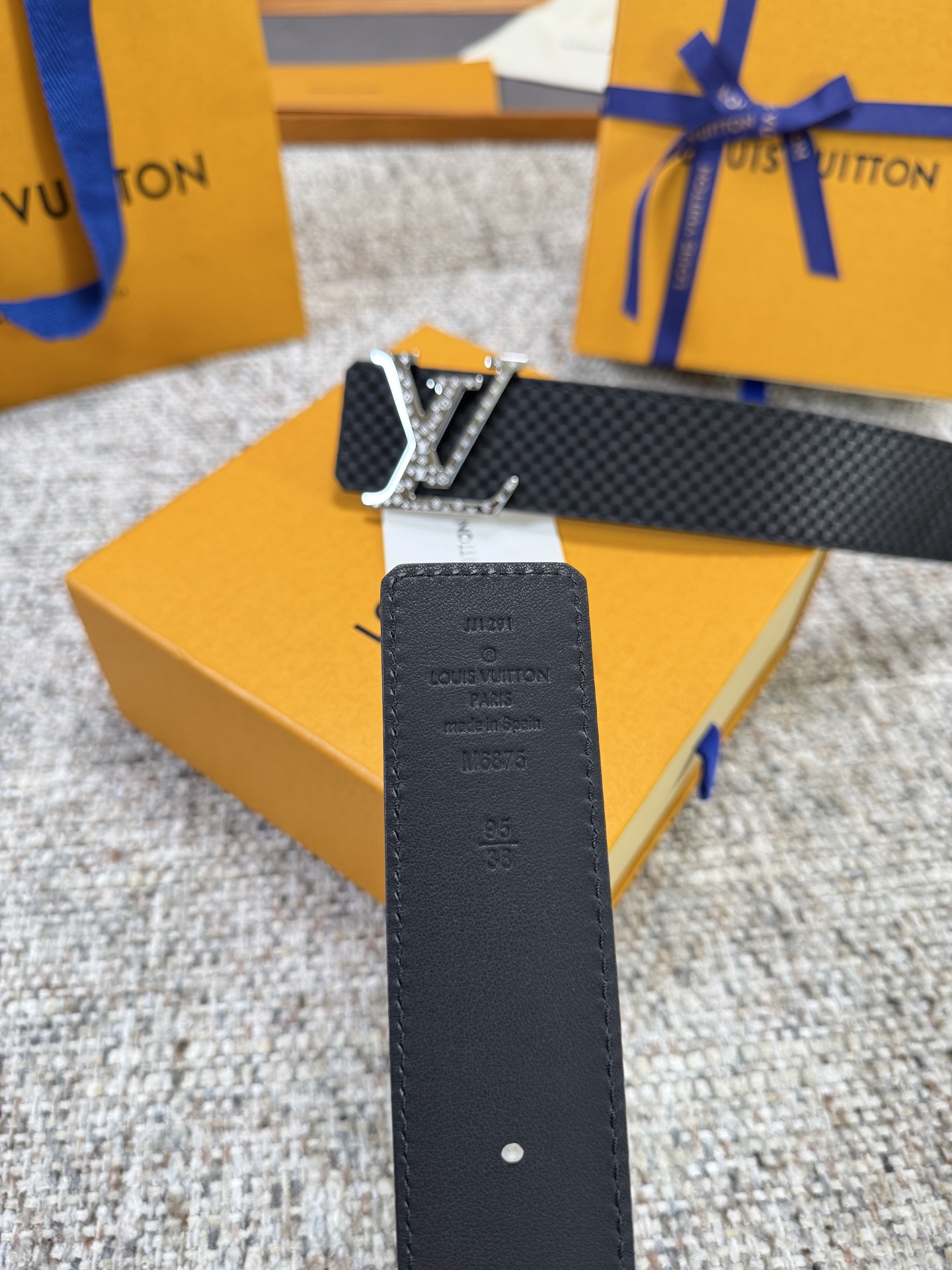 Louis Vuitton LV腰带 米格系列 原厂五金 精致手工绘边 柔软舒适 宽4.0