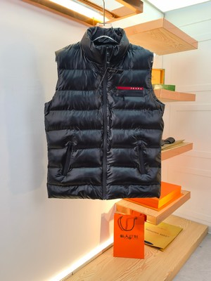 Prada Clothing Down Jacket Waistcoat Unisex Fall/Winter Collection