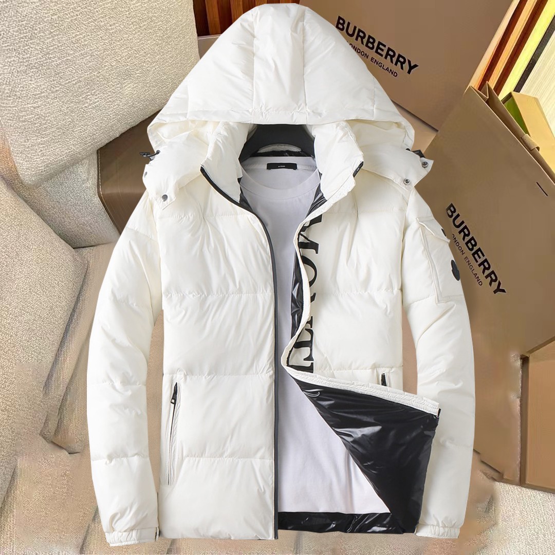 High-End Designer
 Moncler Clothing Coats & Jackets White Duck Down Winter Collection