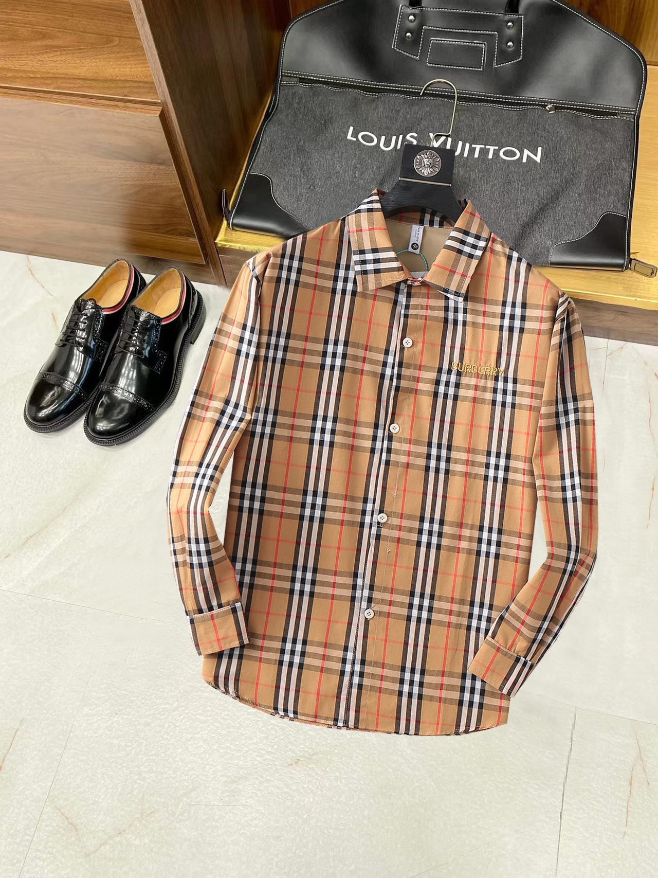 Burberry Kleding Overhemden Mannen Lentecollectie Lange mouw