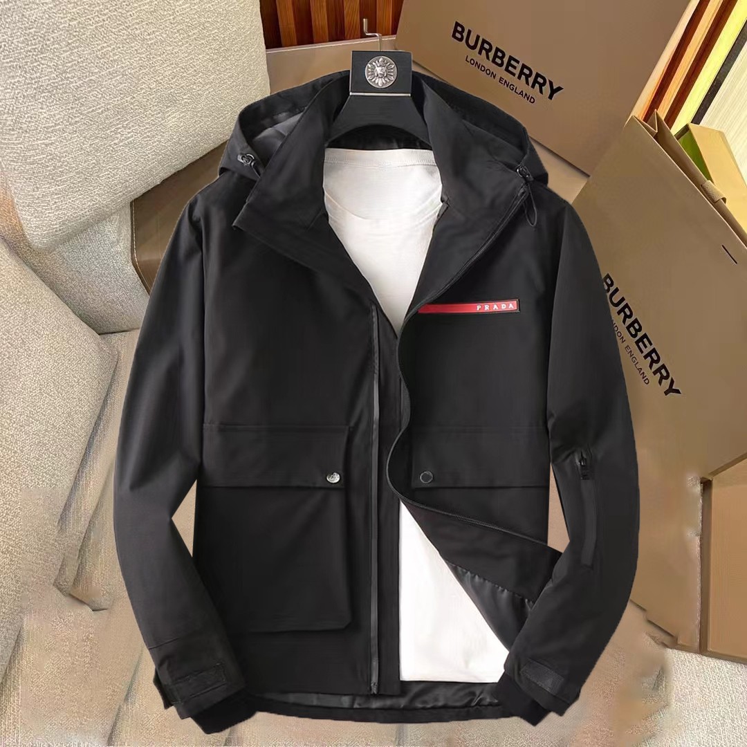 Prada Clothing Coats & Jackets Buy 2023 Replica
 Men Spring Collection Casual