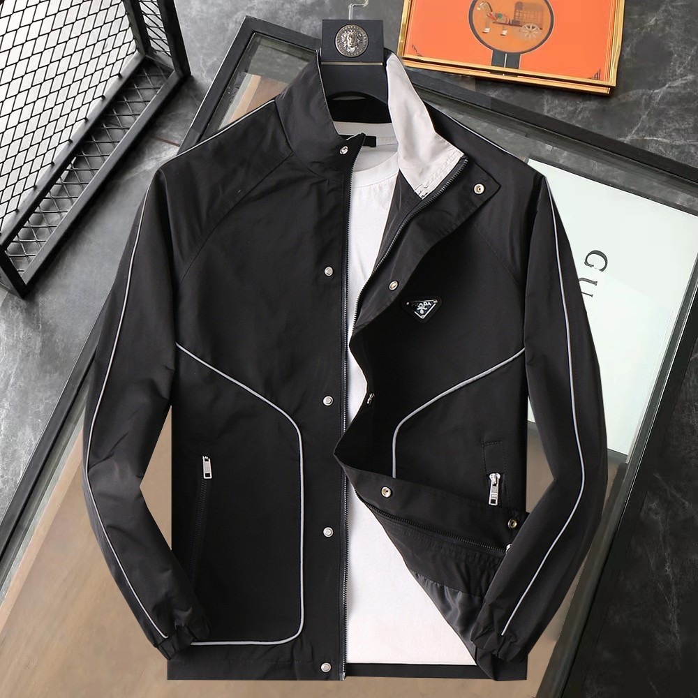 Beste groothandel replica
 Prada Kleding Jas &Jassen Mannen Lentecollectie Casual