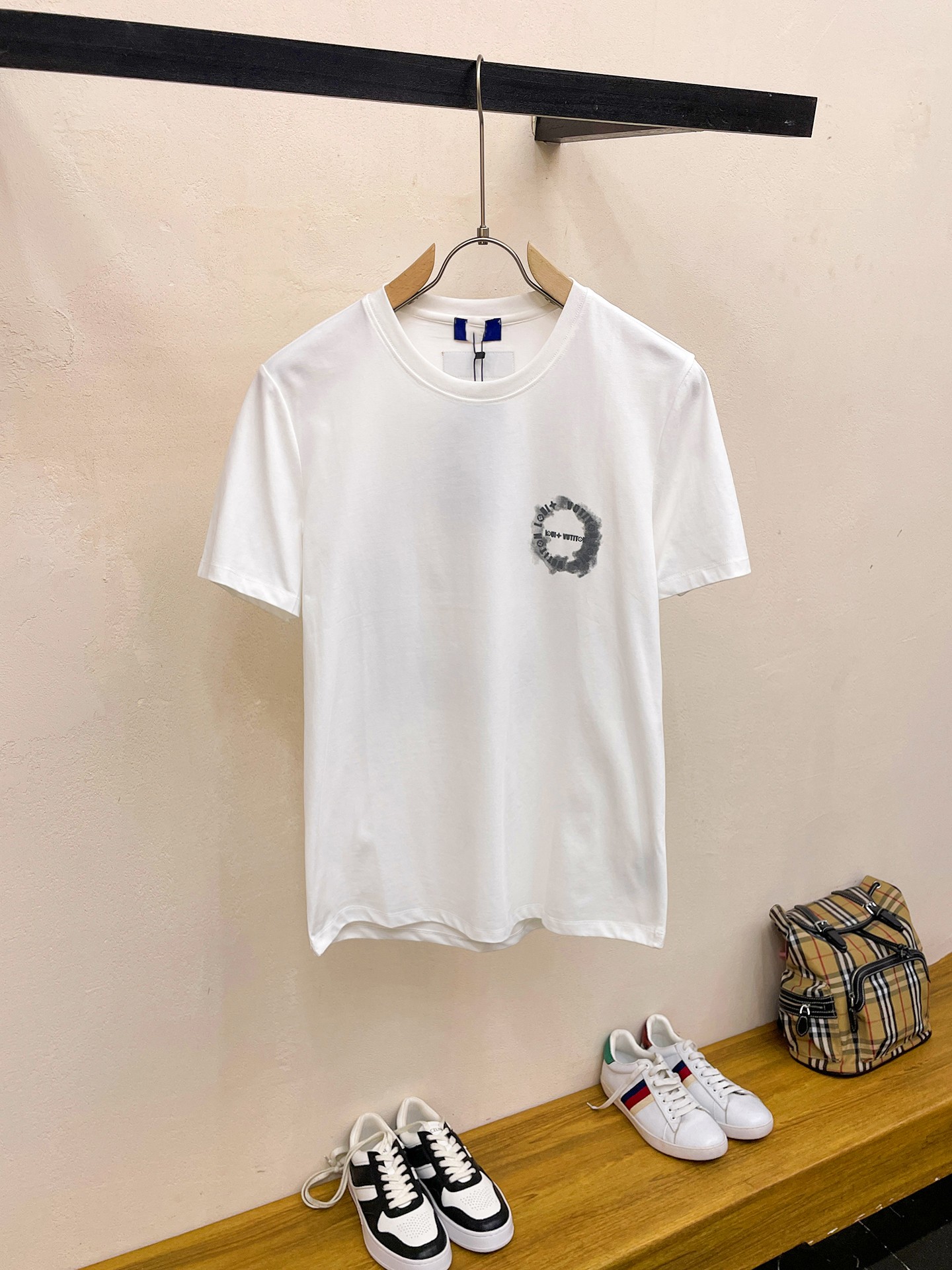 Best Luxury Replica
 Louis Vuitton Clothing T-Shirt Men Cotton Mercerized Spring/Summer Collection Fashion Short Sleeve