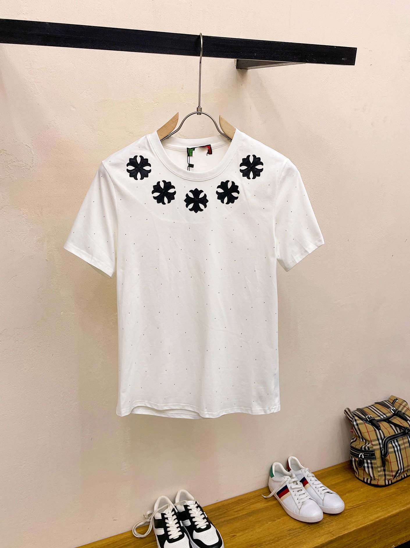 Chrome Hearts Wholesale
 Clothing T-Shirt Customize Best Quality Replica
 Men Cotton Mercerized Spring/Summer Collection Fashion Short Sleeve