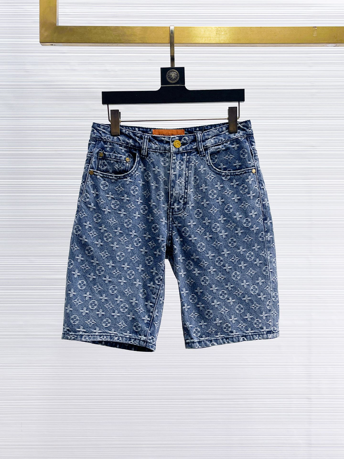 Louis Vuitton Kleding Spijkerbroek Korte Broek Mannen Zomercollectie