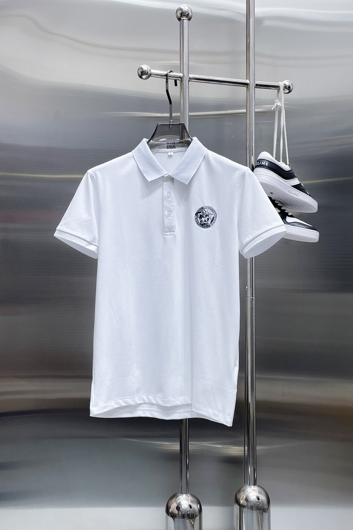 Versace Kleding Polo Mannen Katoen Zomercollectie Fashion