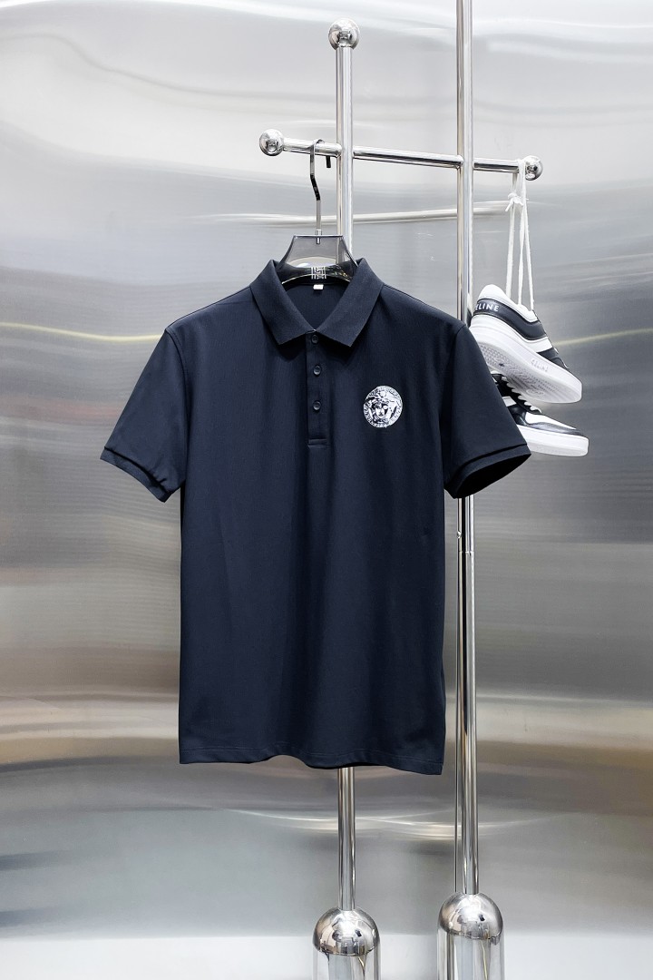 Versace Kleding Polo Mannen Katoen Zomercollectie Fashion