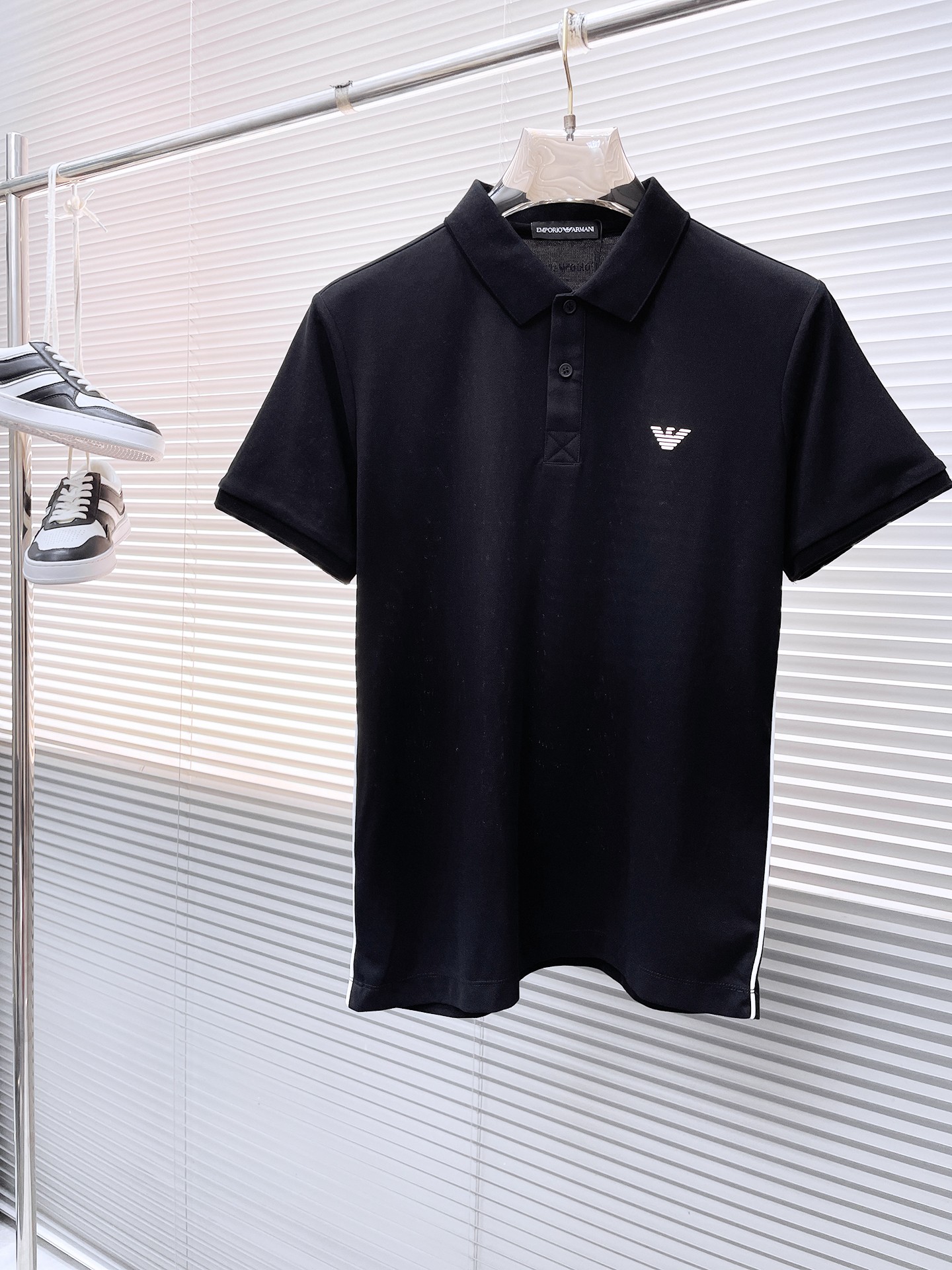 Armani Kleding Polo Online vanuit China Mannen Katoen Zomercollectie Fashion