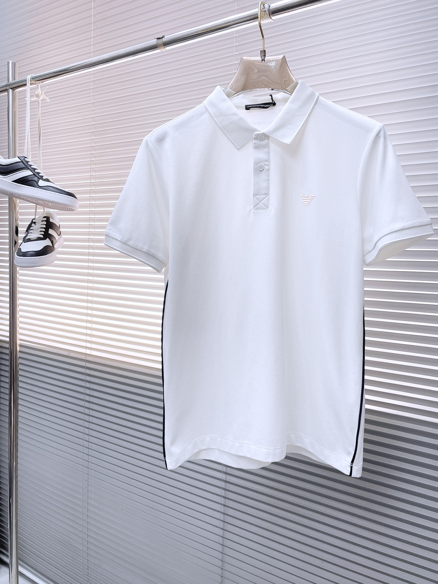 Armani Kleding Polo Mannen Katoen Zomercollectie Fashion