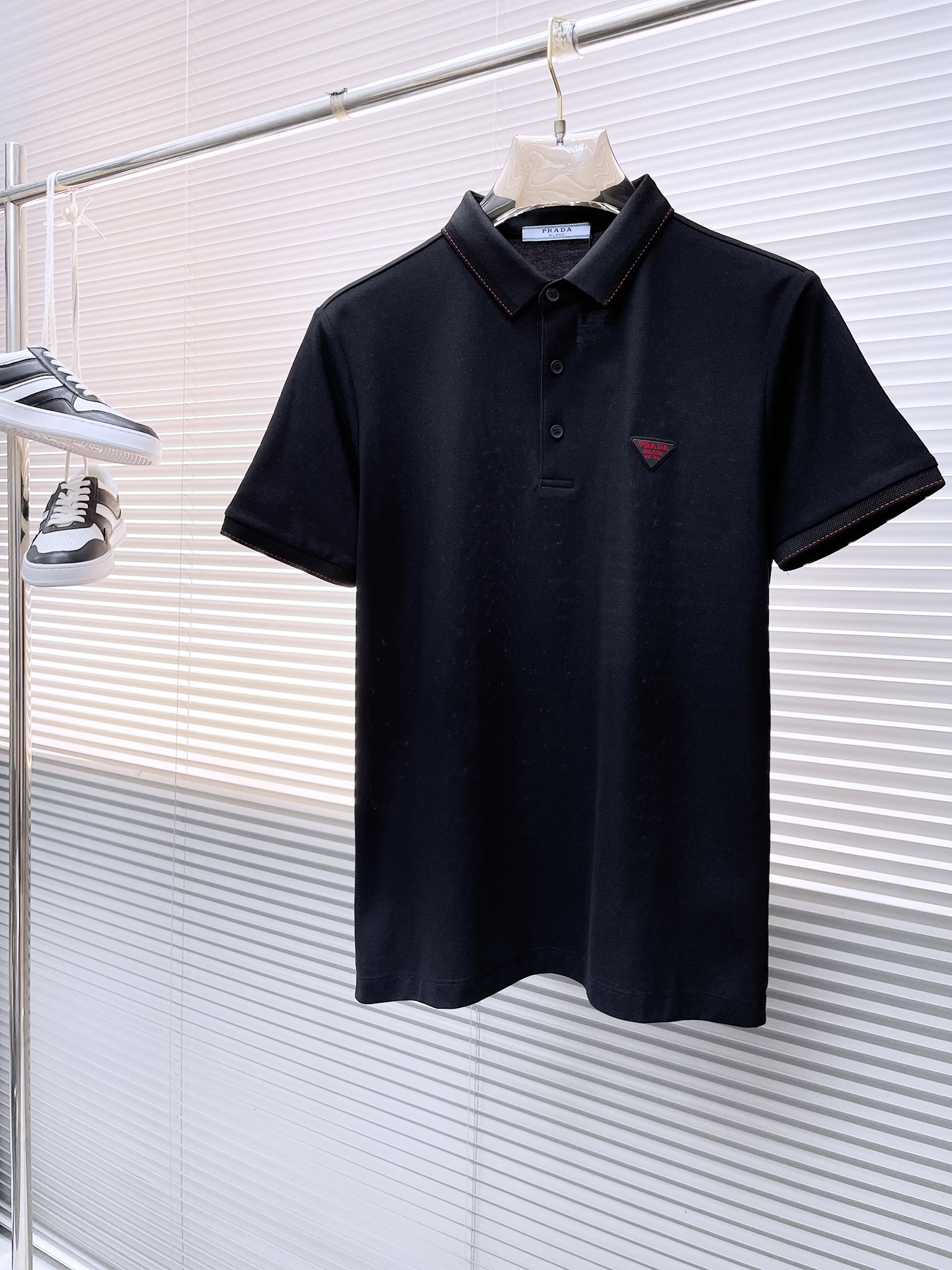 Prada Kleding Polo Mannen Katoen Zomercollectie Fashion