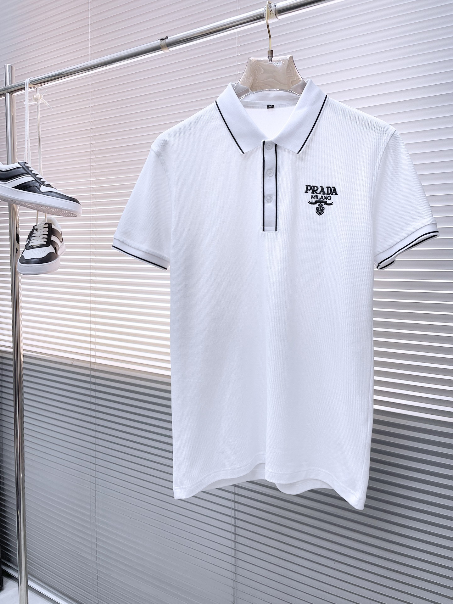 Prada Kleding Polo Uit China
 Mannen Katoen Zomercollectie Fashion