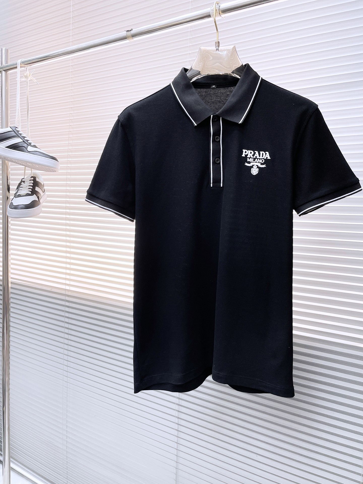 Knock -off
 Prada Kleding Polo Mannen Katoen Zomercollectie Fashion