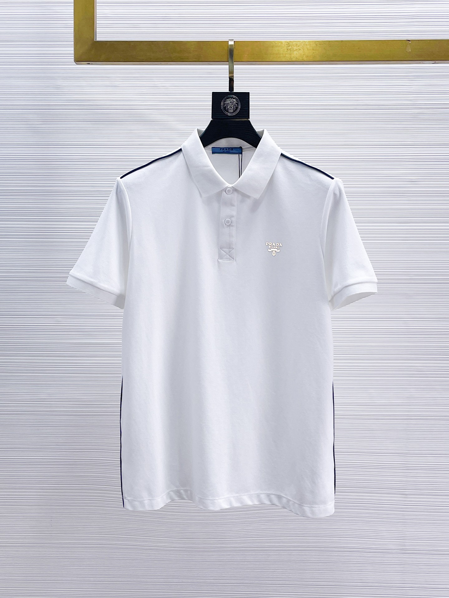 Replica’s
 Prada Kleding Polo Mannen Katoen Zomercollectie Fashion