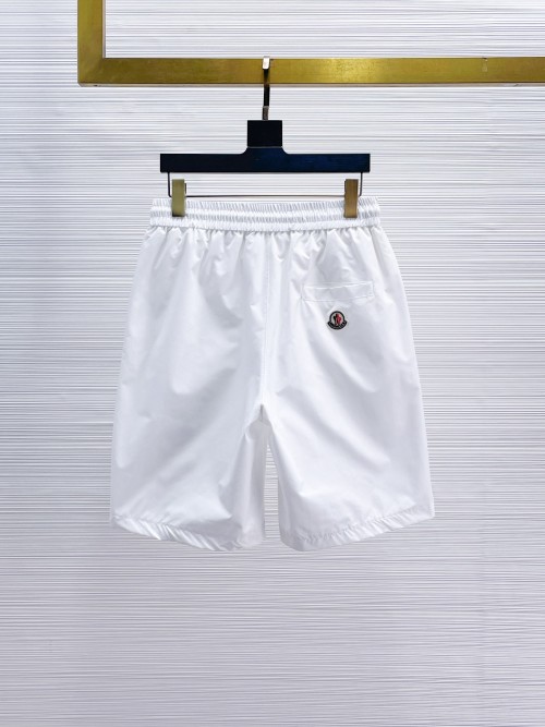 Moncler Men's White Summer Casual Shorts with Logo Detail - Stylish & Comfy 1 Moncler Men's White Summer Casual Shorts with Logo Detail - Stylish & Comfy