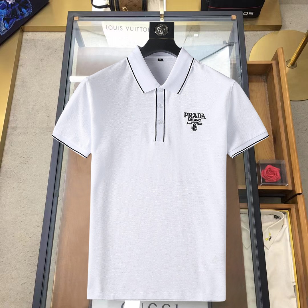 Koop luxe 2024
 Prada Kleding Polo Mannen Katoen Zomercollectie Fashion