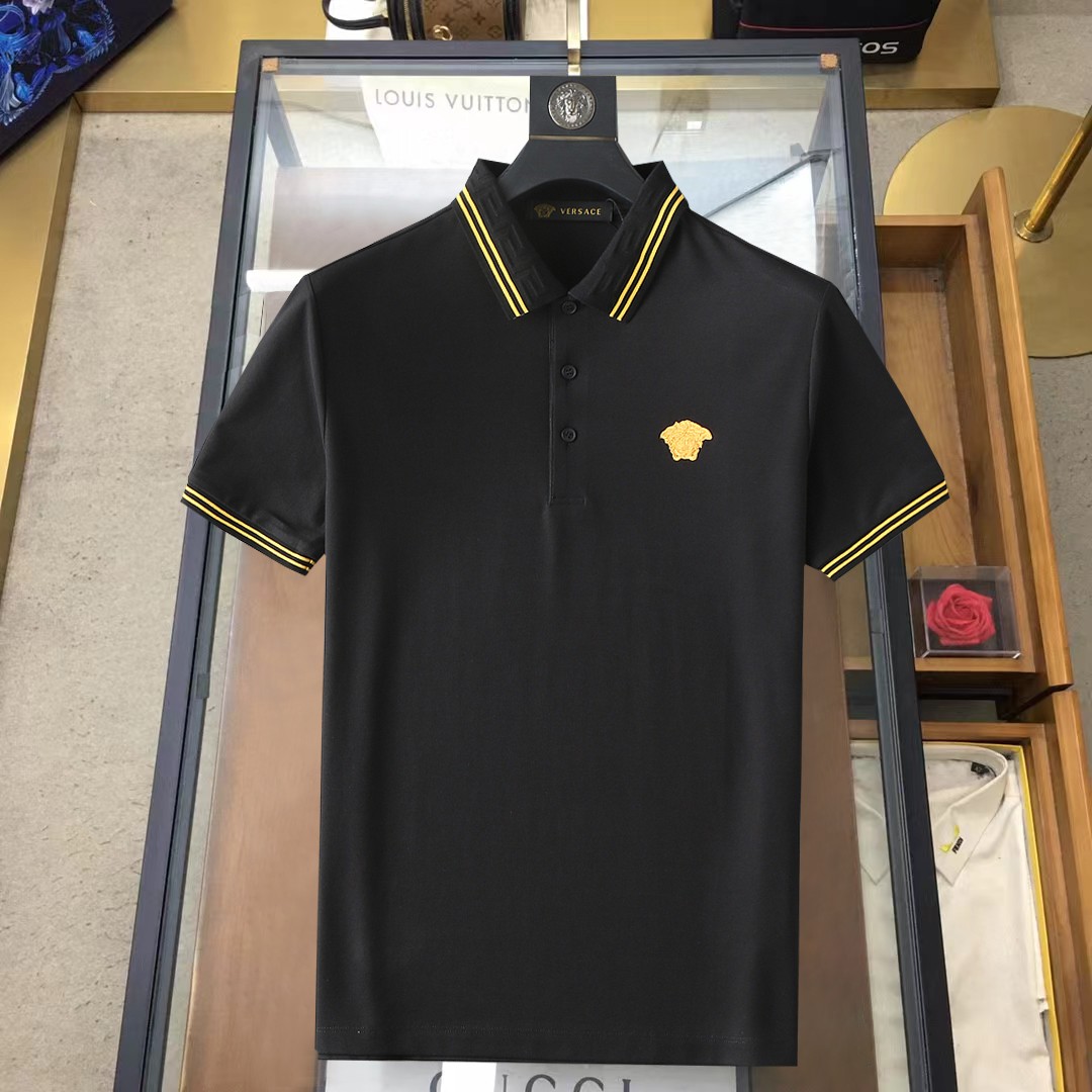 Versace Kleding Polo Mannen Katoen Zomercollectie Fashion