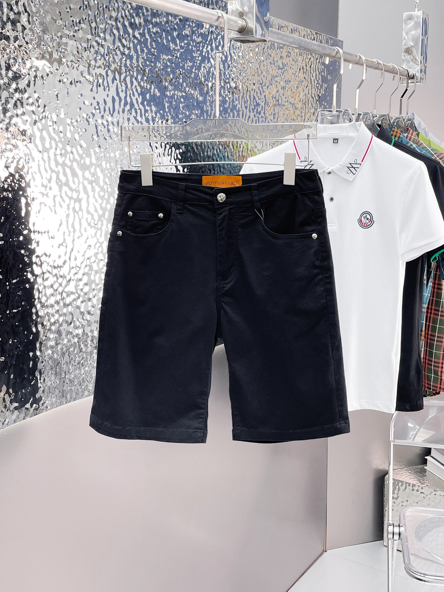 AAAA -kwaliteitsreplica
 Chrome Hearts Kleding Spijkerbroek Korte Broek Mannen Zomercollectie