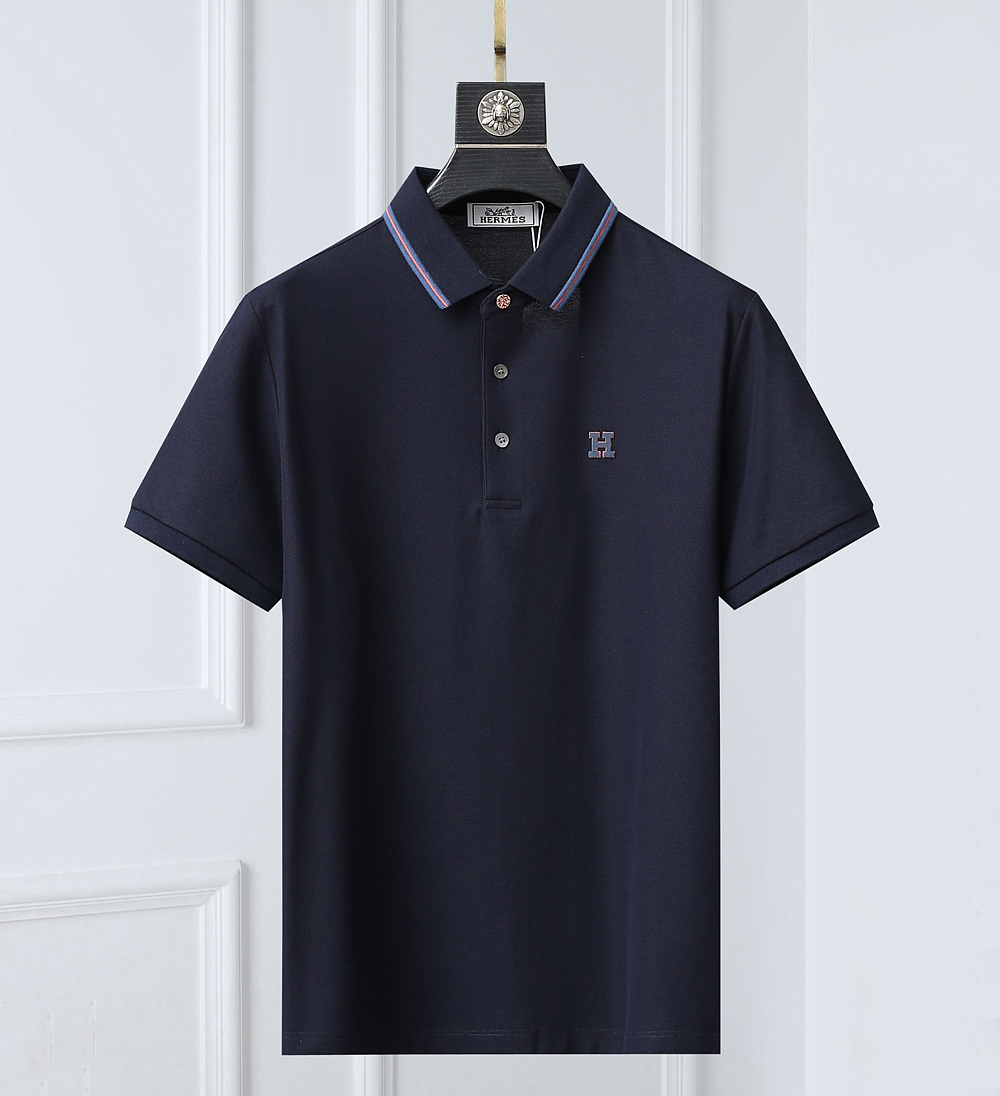 AAAAA+
 Hermes Kleding Polo Mannen Katoen Zomercollectie Fashion