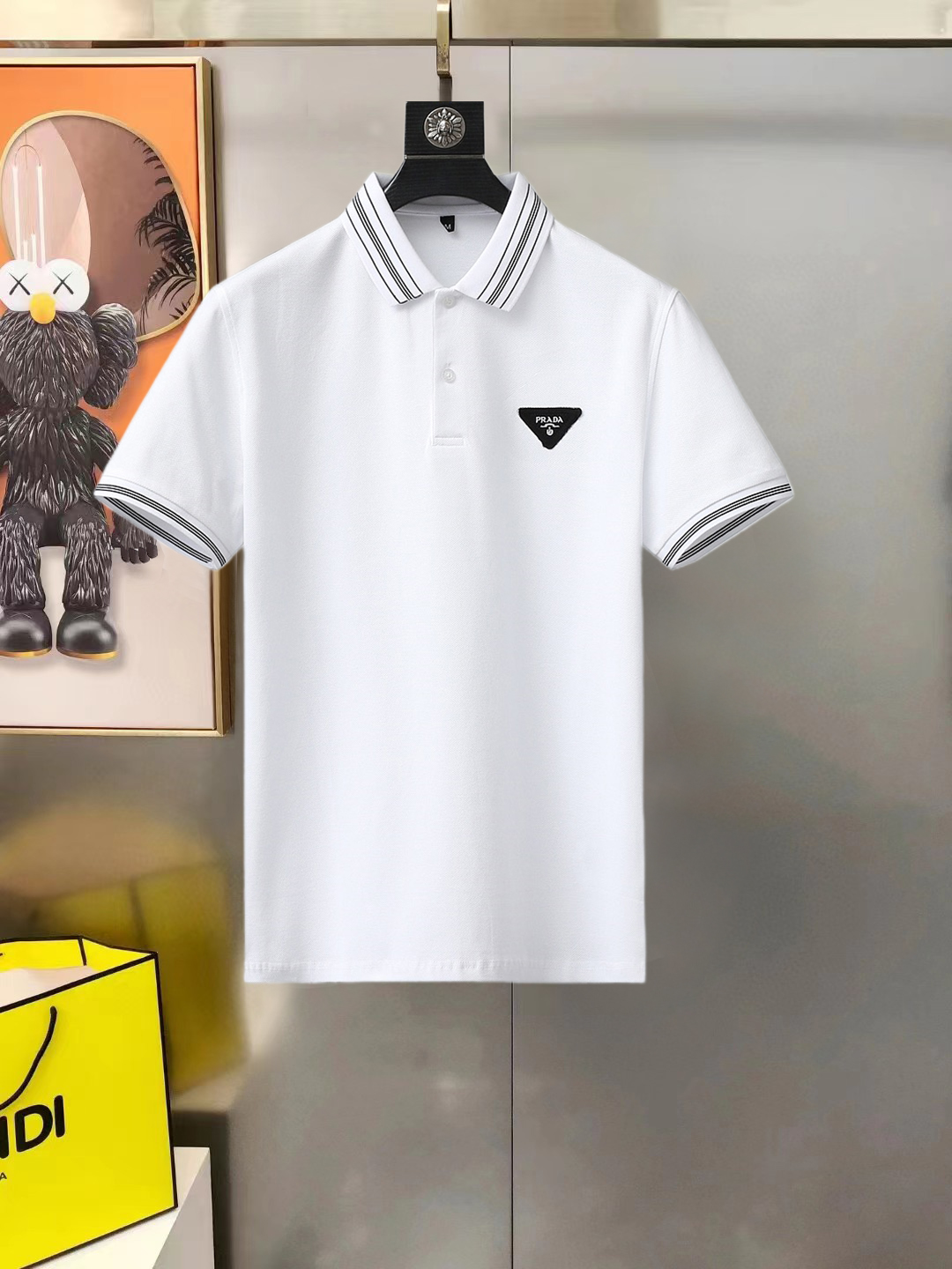 Prada Kopen Kleding Polo Mannen Katoen Zomercollectie Fashion