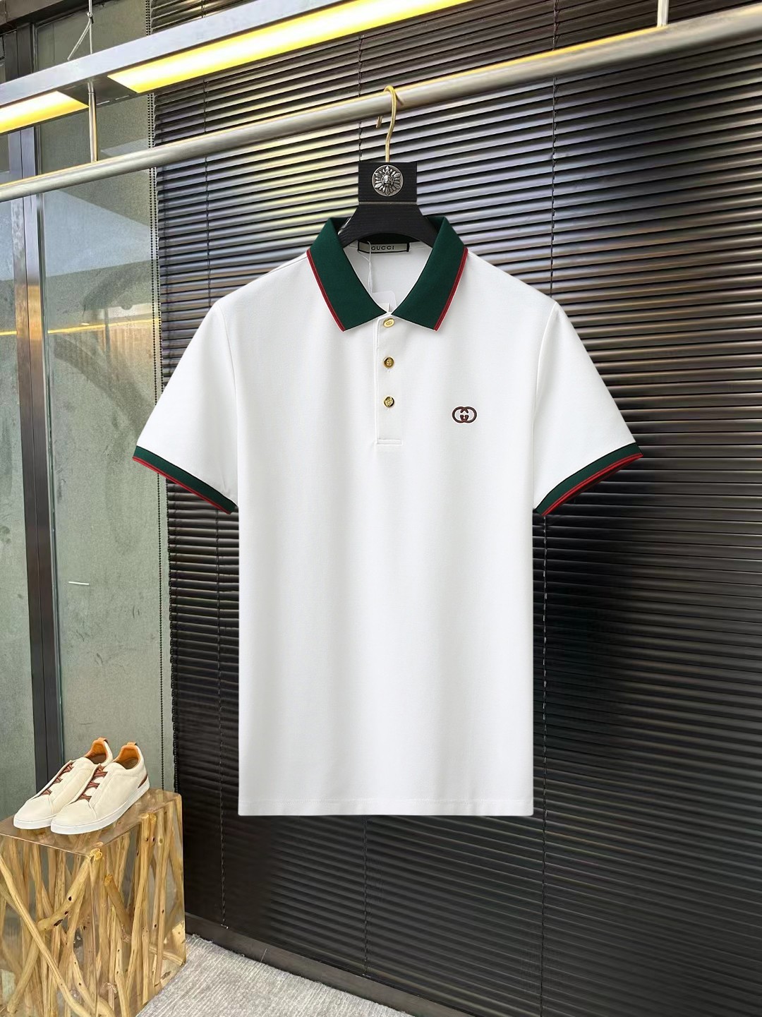 Gucci Kleding Polo 1: 1 replica
 Mannen Katoen Zomercollectie Fashion