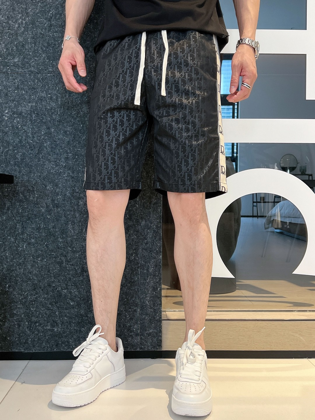 Dior Kleding Korte Broek Mannen Zomercollectie Casual