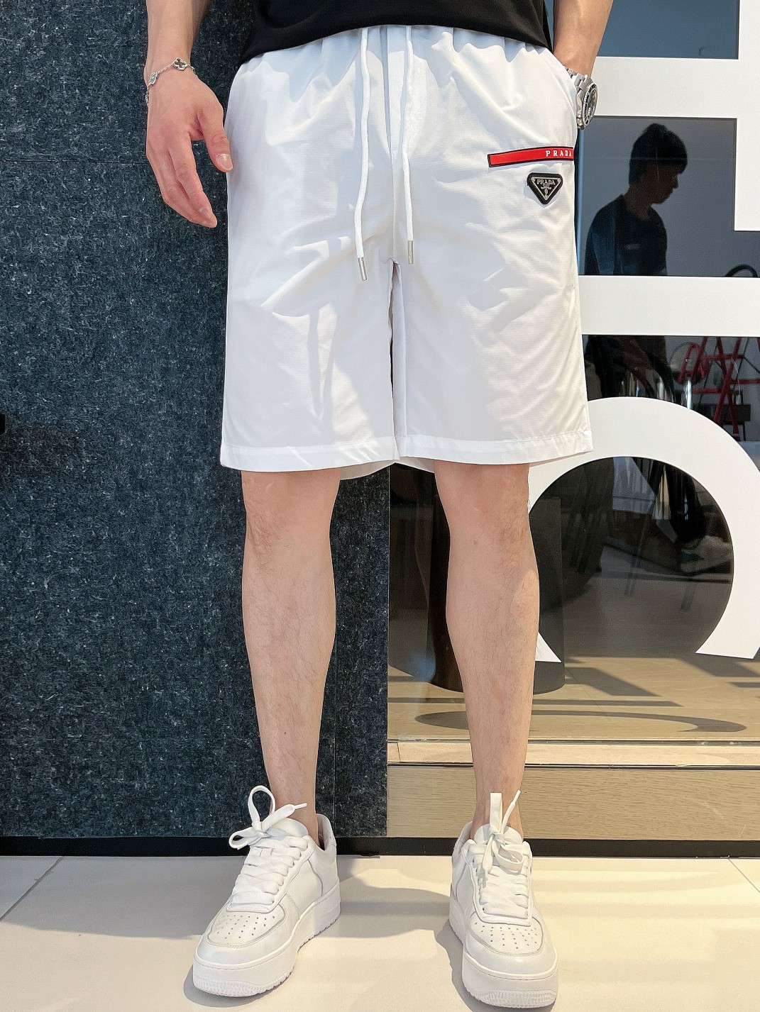 Prada Kleding Korte Broek Mannen Zomercollectie Casual