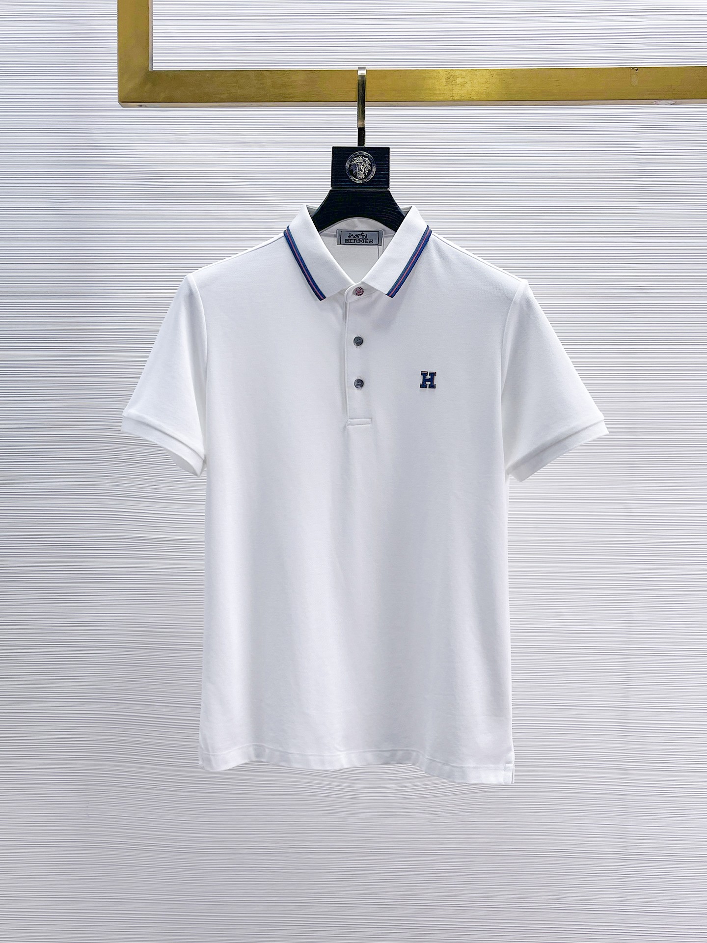 Hermes Kleding Polo Mannen Katoen Zomercollectie Fashion