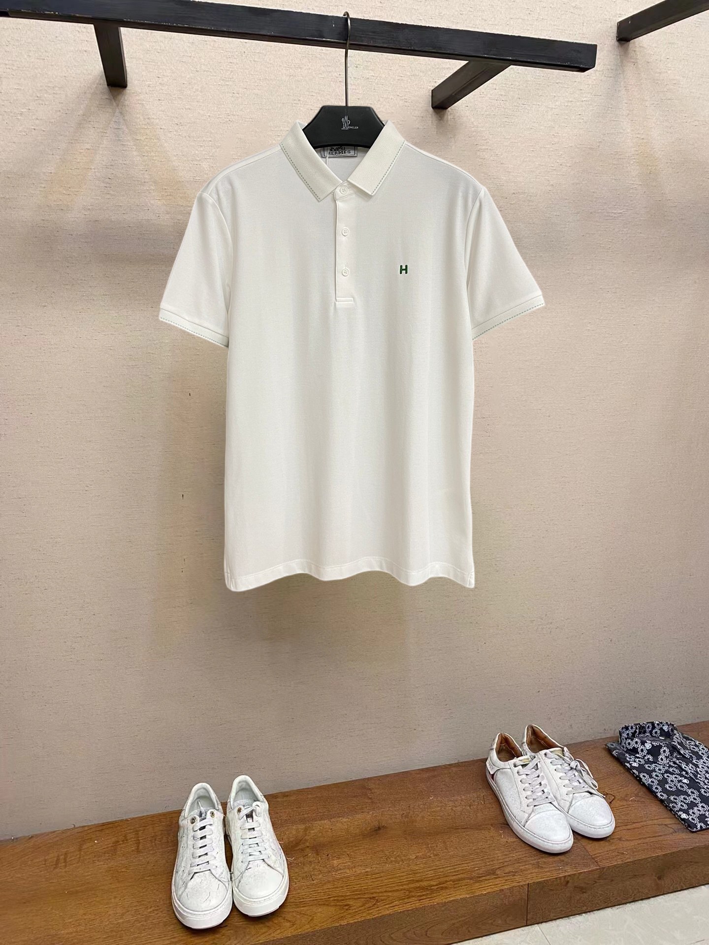 Hermes Kleding Polo Mannen Katoen Zomercollectie Fashion