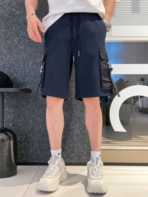 Prada Logo Patch Pocket Cotton Blend Shorts | Drawstring Waist Casual Shorts 1 Prada Logo Patch Pocket Cotton Blend Shorts | Drawstring Waist Casual Shorts