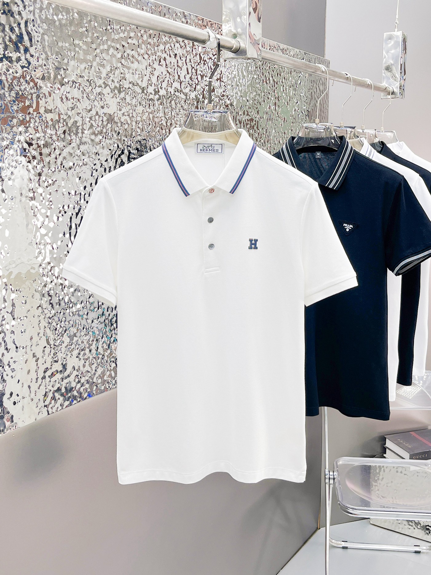 Luxury 7 Star Replica
 Hermes Clothing Polo Men Cotton Summer Collection Fashion