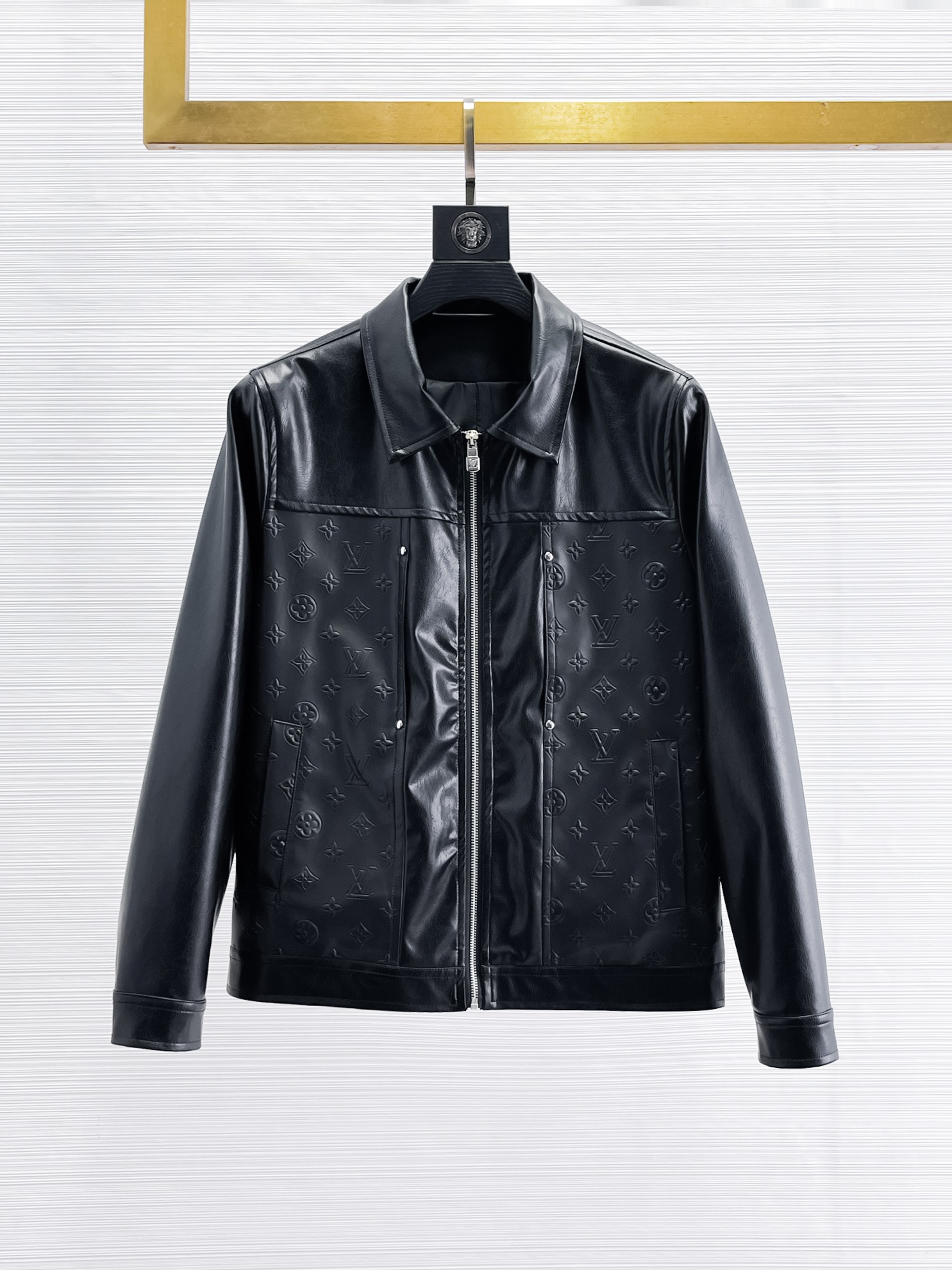 2025 New Man’s Leather Jacket: High-End Design with Hidden Hats and Impeccable Details