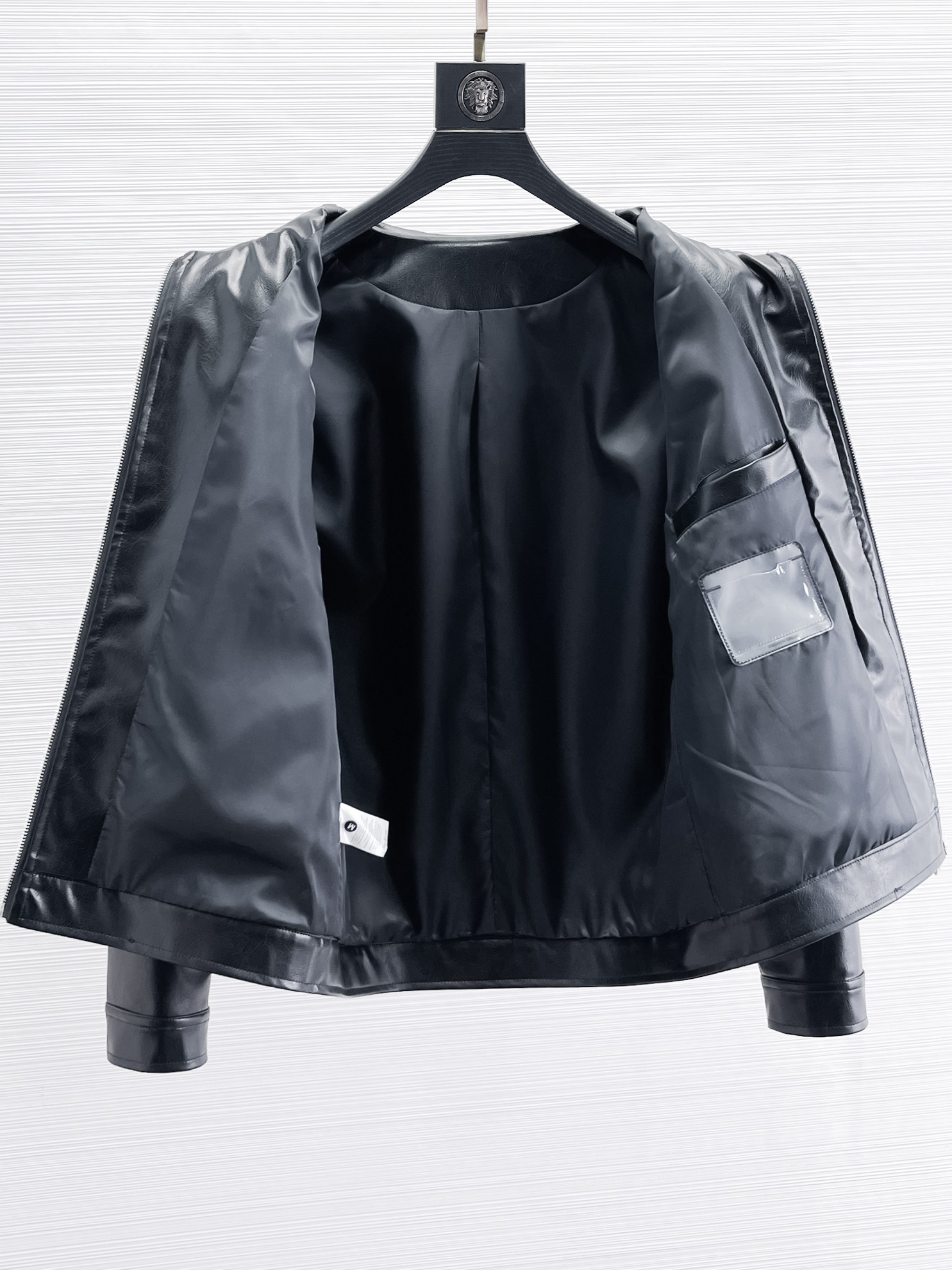 2025 New Man’s Leather Jacket: High-End Design with Hidden Hats and Impeccable Details - 图片 3