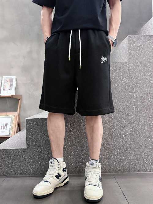 Men's Summer Casual Shorts,Breathable Fabric, Elastic Waist, Original Logo Design