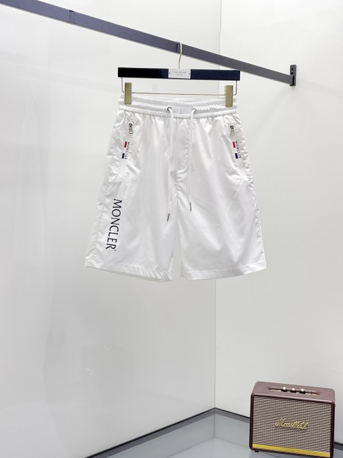 Moncler Men's 2025 Summer White Casual Shorts - Breathable, Elastic, Comfortable 1 Moncler Men's 2025 Summer White Casual Shorts - Breathable, Elastic, Comfortable