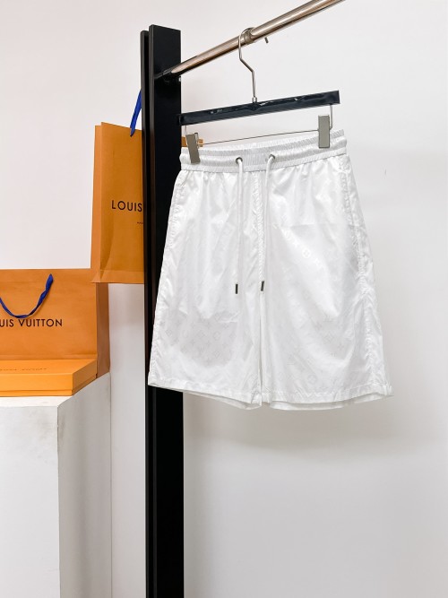 Louis Vuitton Men's 2025 Summer White Casual Shorts - Breathable & Comfortable 1 Louis Vuitton Men's 2025 Summer White Casual Shorts - Breathable & Comfortable