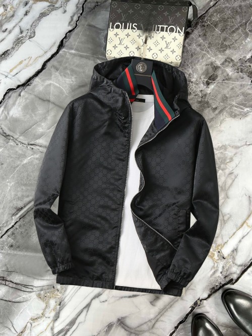 Gucci 2025SS Men's Black Jacket - High-End Quality, Comfortable & Breathable 1 Gucci 2025SS Men's Black Jacket - High-End Quality, Comfortable & Breathable