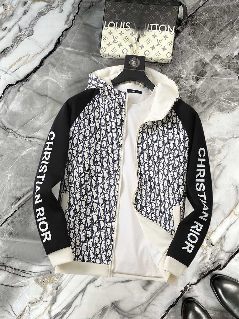 Dior 2025SS Men's Jacket: Iconic Oblique Print, Premium Fabric, Comfortable Fit